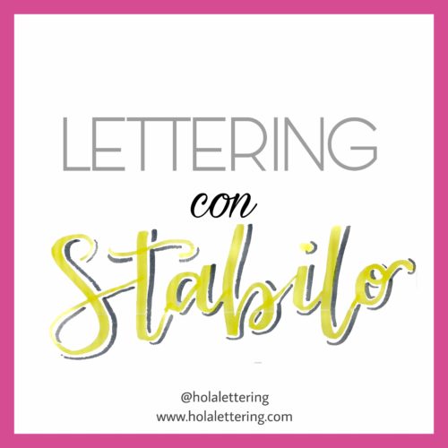 lettering stabilo boss