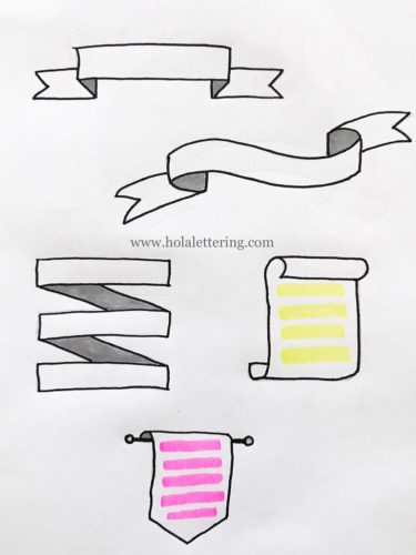 cintas para apuntes en lettering